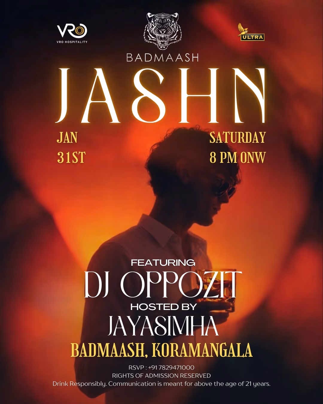 Jashn Night ft. DJ Oppozit & Jayasimha at Badmaash, Koramangala