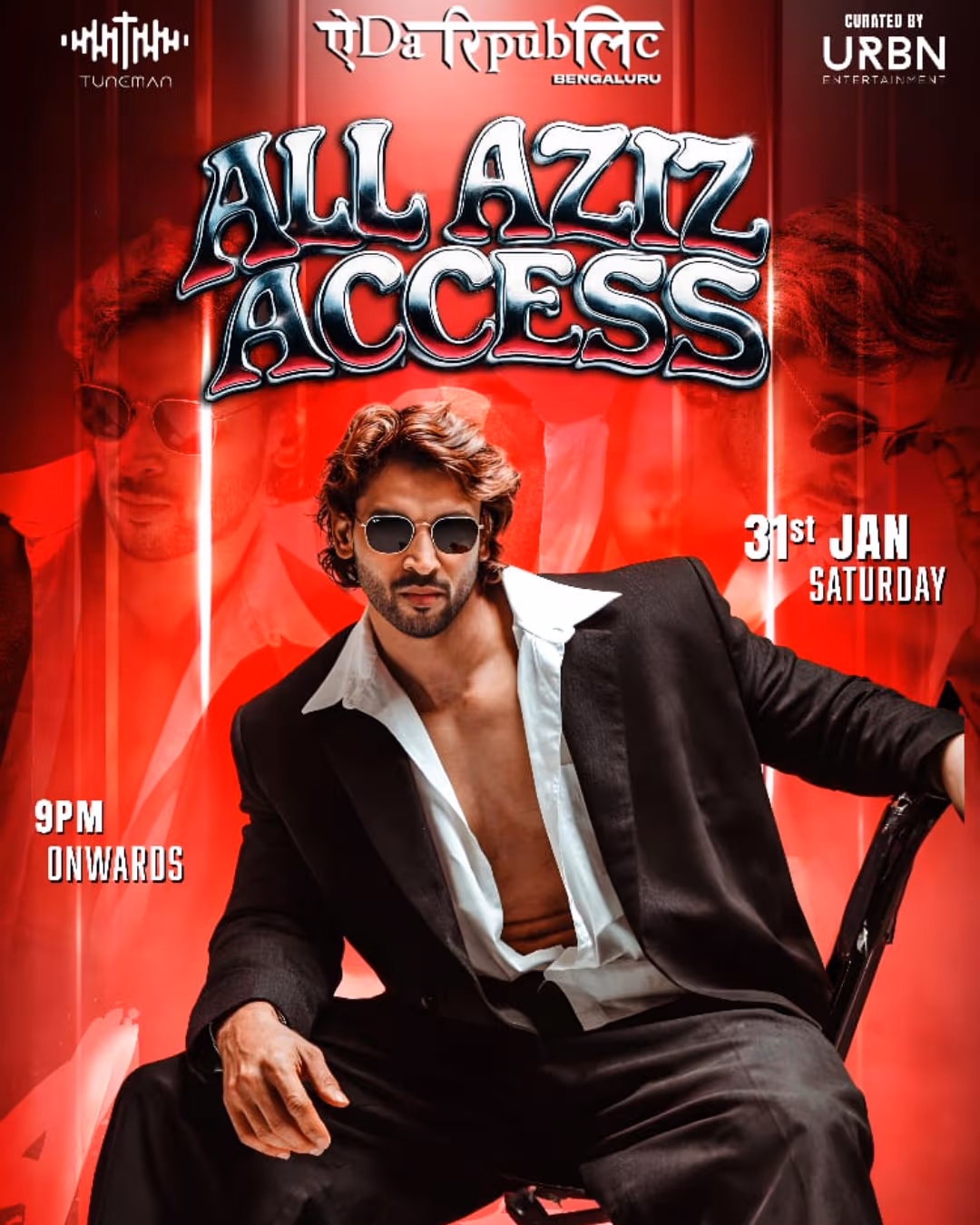 All Aziz Access ft. Aziz at Yeda Republic, Bengaluru