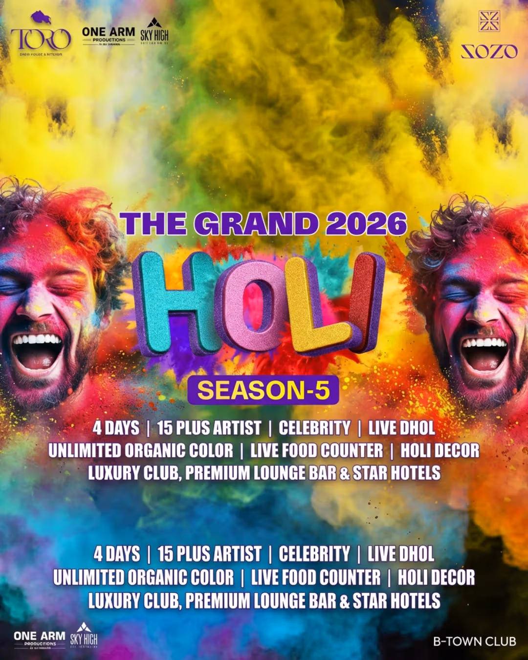 Hebbal's south indian music holi at zozo toro