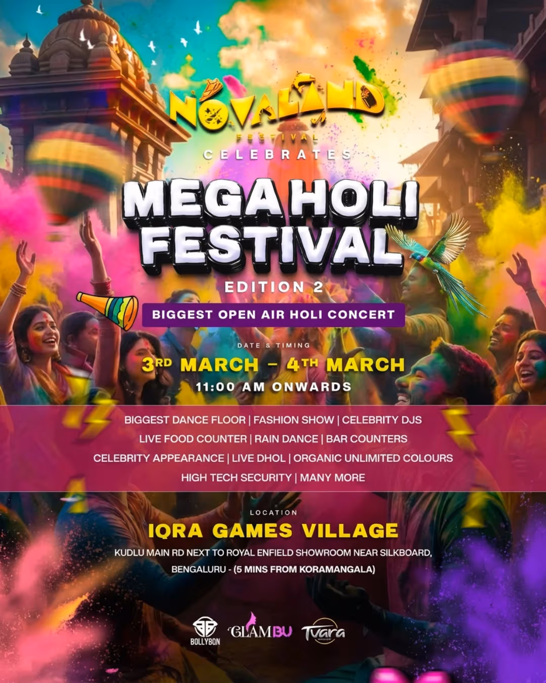 Novaland mega Holi festival