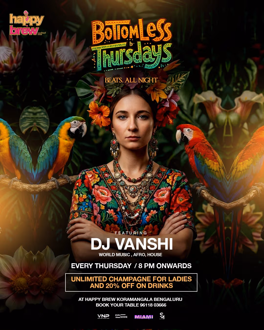 Bottomless Thursdays: Afro x House Nights