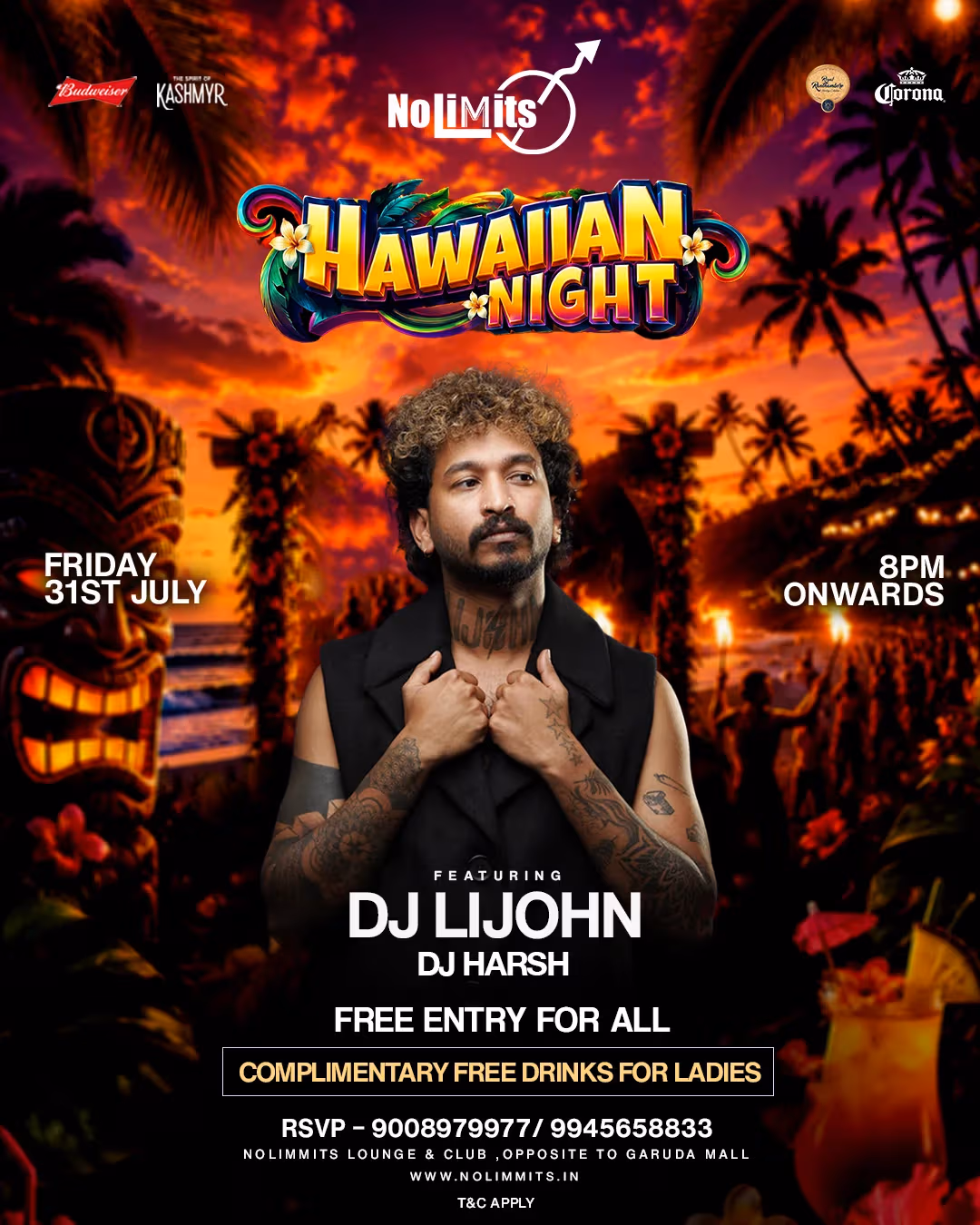 HAWAIIAN NIGHT FT. DJ LIJOHN & DJ HARSH