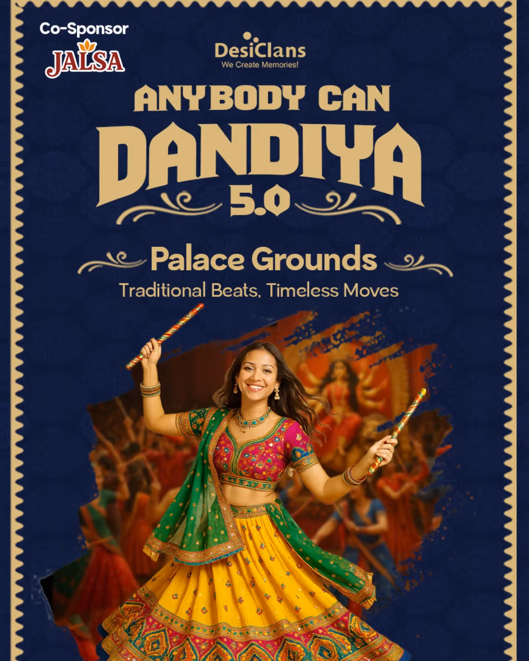 Anybody Can Dandiya 6.0 - Bangalore's Best Dandiya Palace Ground