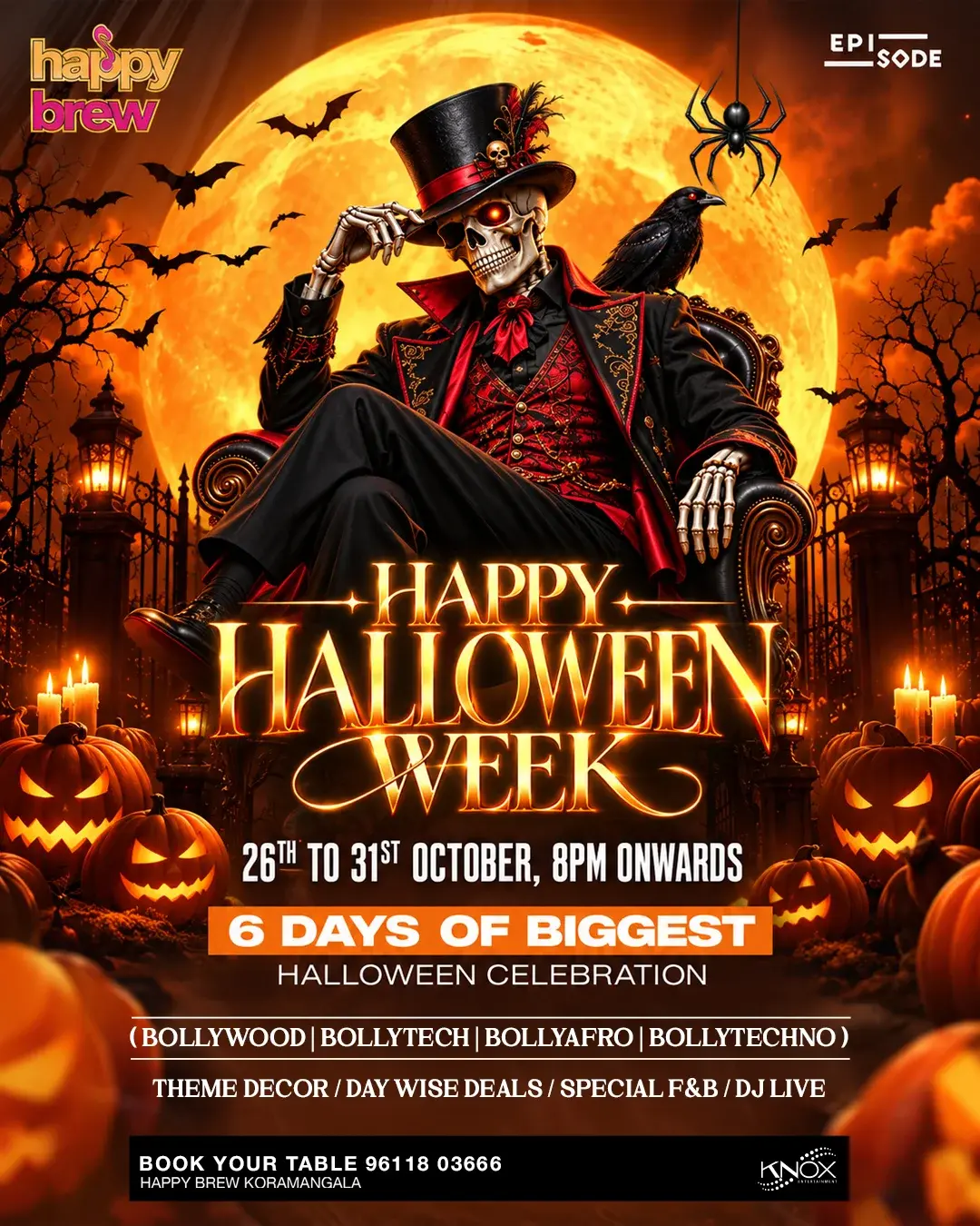 Halloween Week at Happy Brew