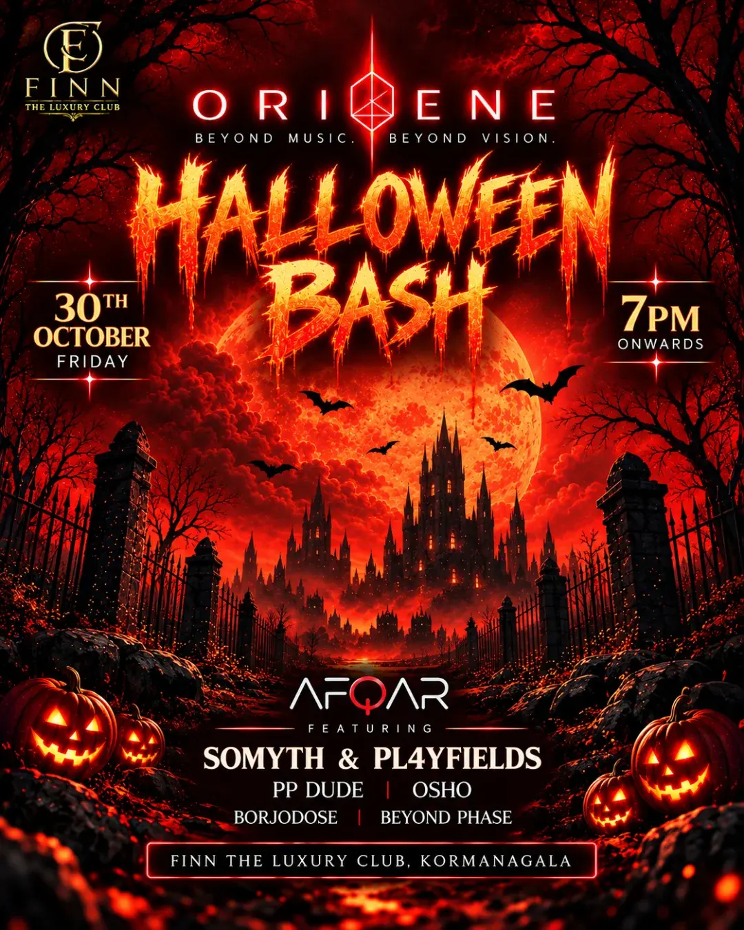 Halloween Bash at Finn The Luxury Club | AFQAR