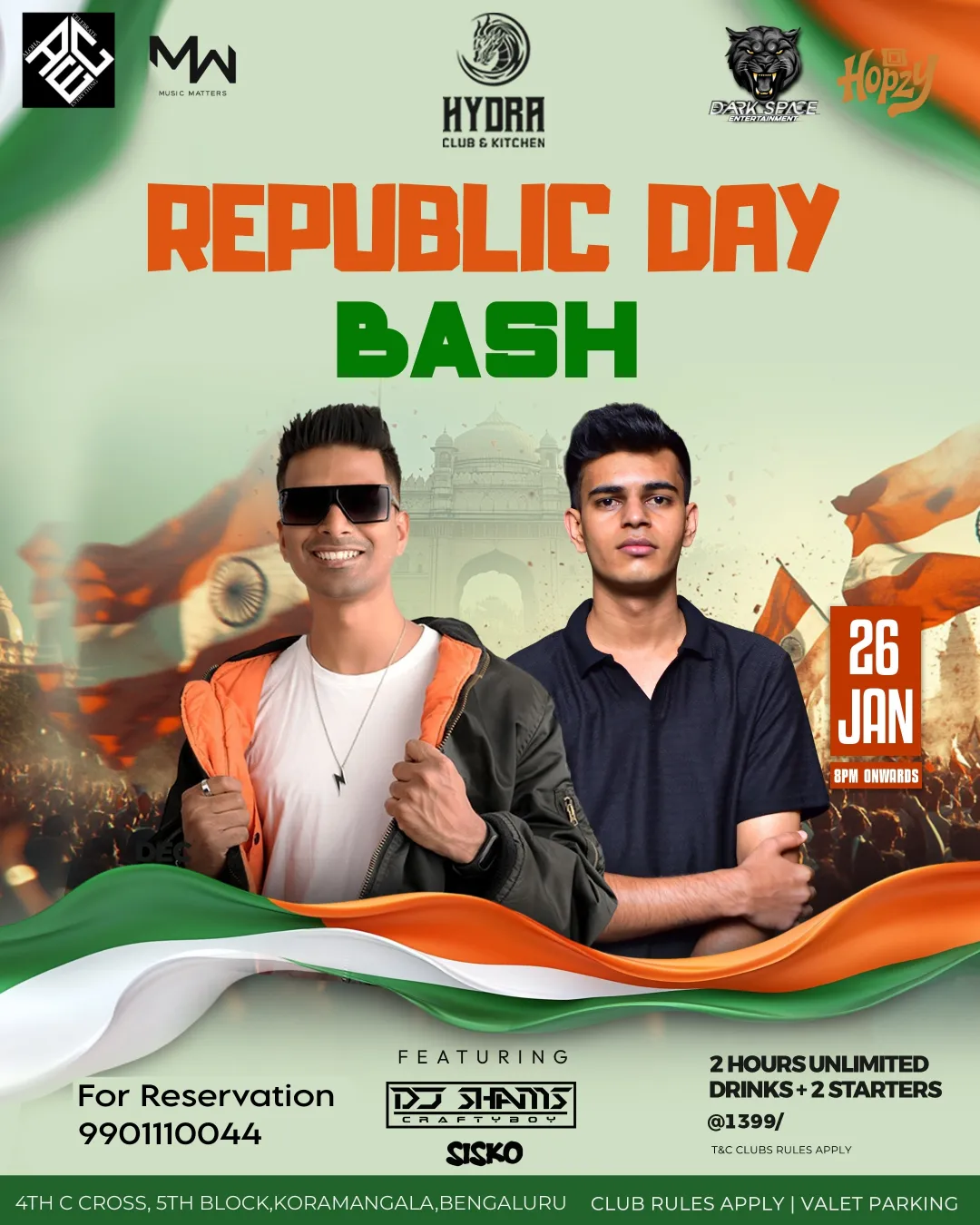 Republic Day Party at Hydra  Club 
