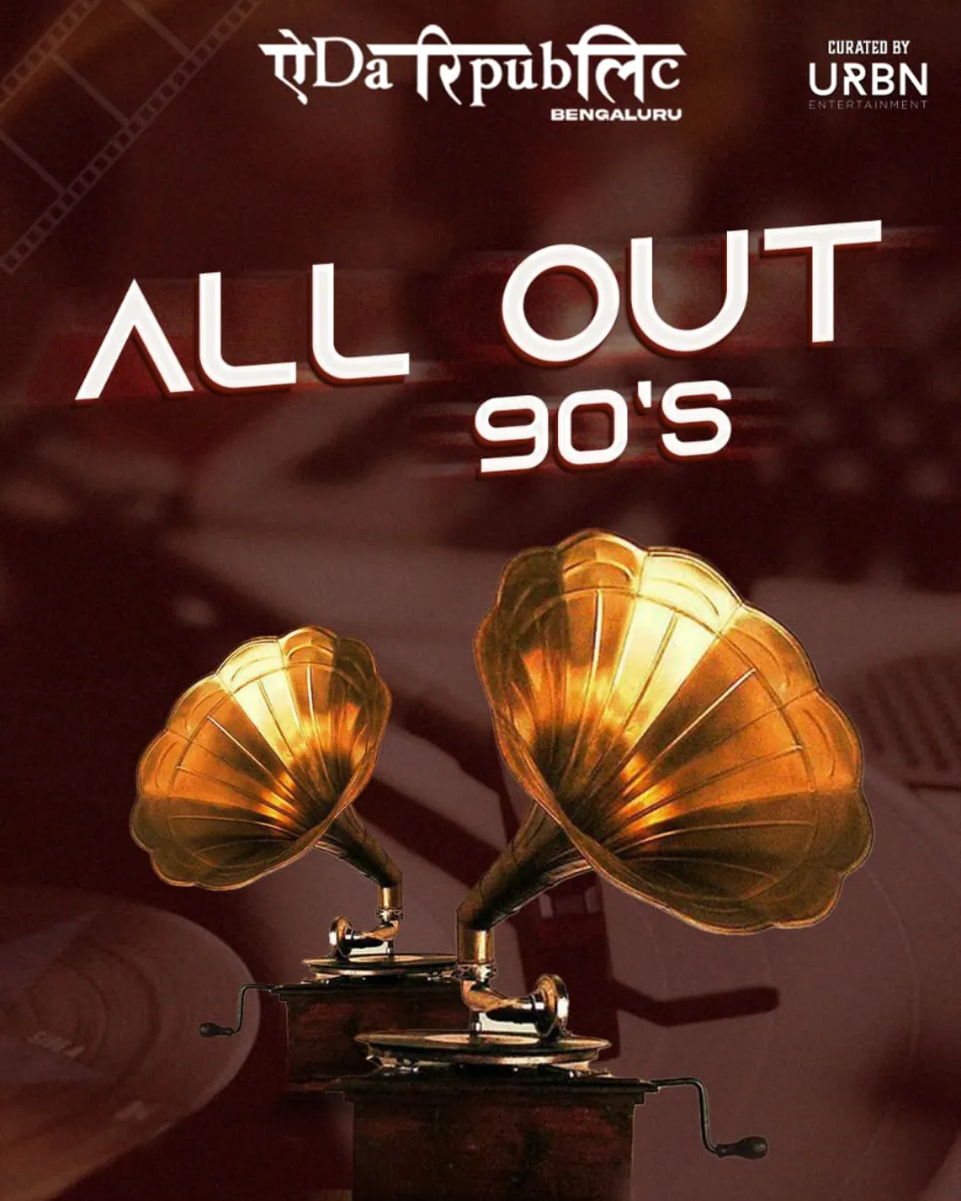All Out 90’s Night ft. Sukant at Yeda Republic, Bengaluru