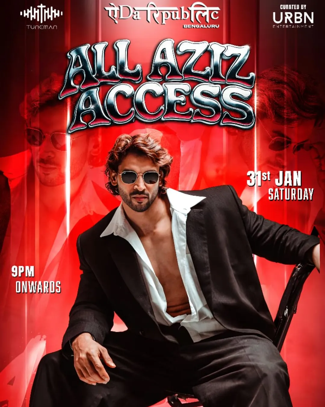 All Aziz Access ft. Aziz at Yeda Republic, Bengaluru