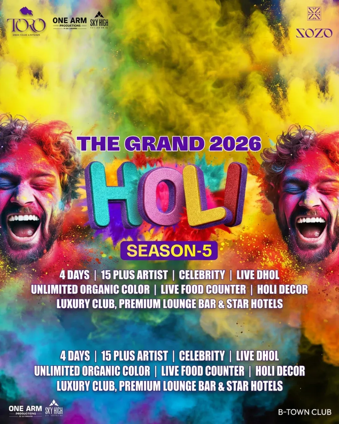 Hebbal's south indian music holi at zozo toro
