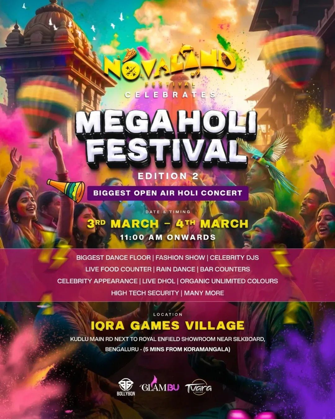 Novaland mega Holi festival