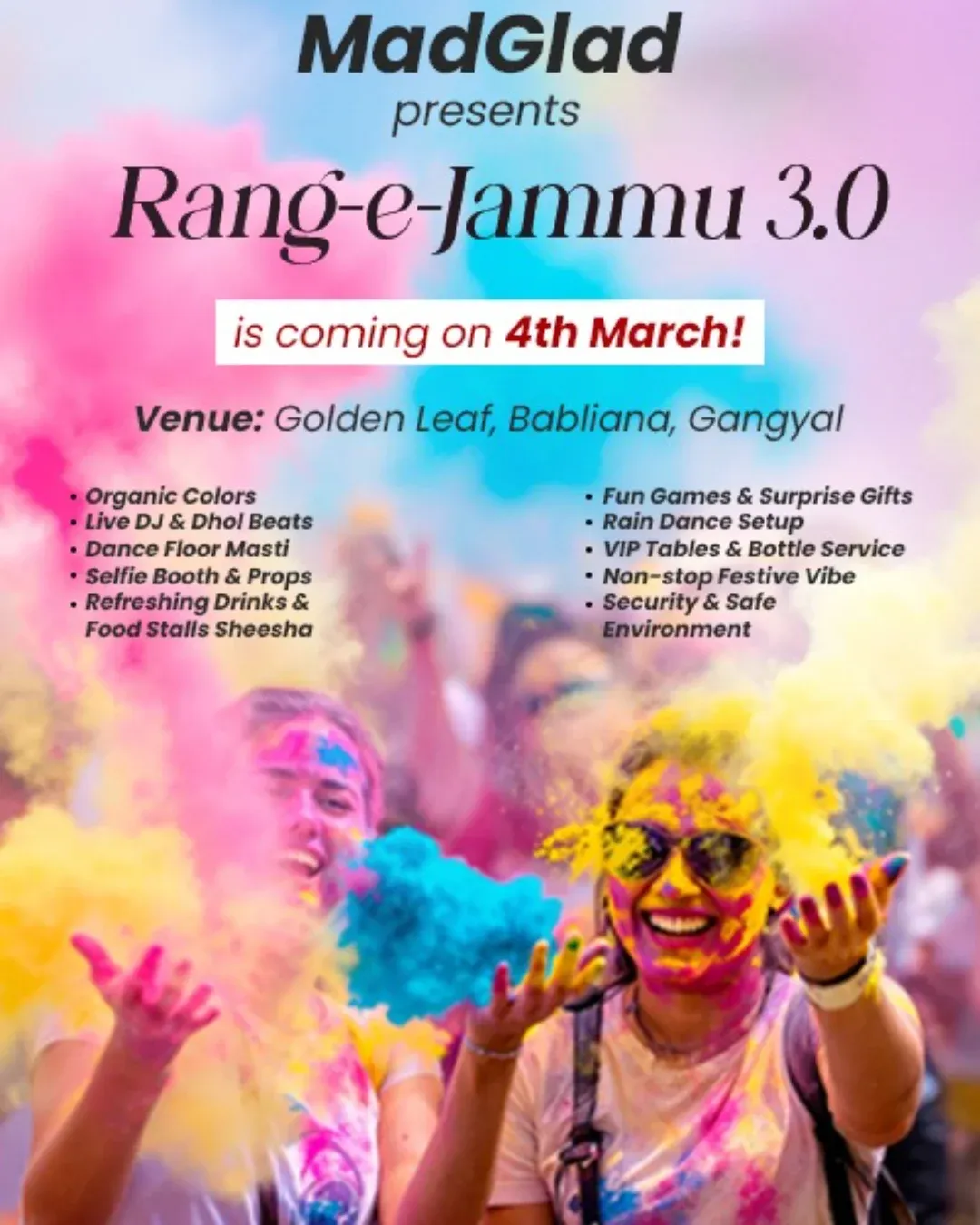 Rang-e-Jammu 3.0 – The Ultimate Holi Carnival 2026
