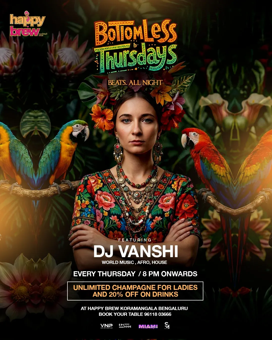 Bottomless Thursdays: Afro x House Nights