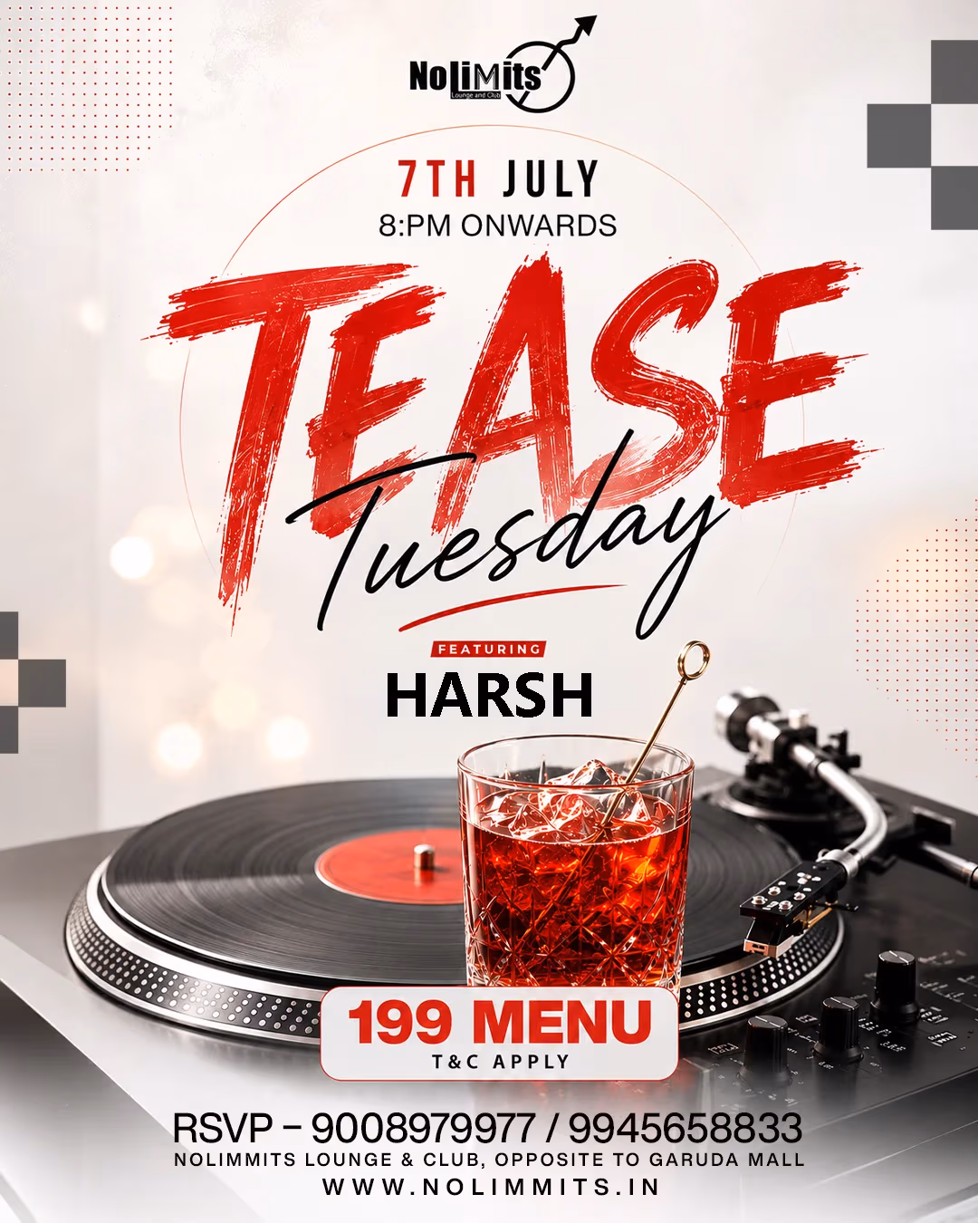 TEASE TUESDAY FT. DJ HARSH