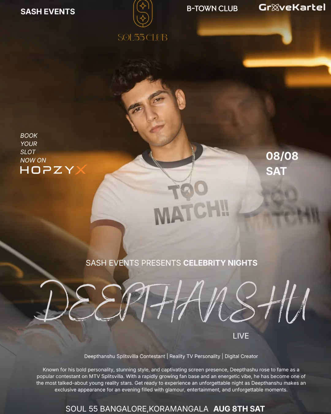 Celebrity Night ft. Deepthanshu – The Ultimate Saturday Party at Soul 55