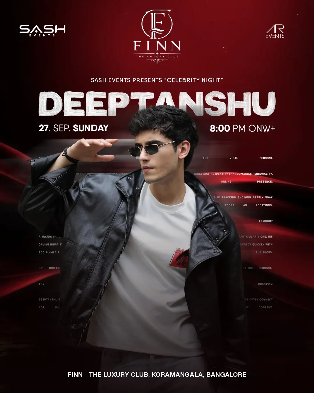 Celebrity Night ft. Deeptanshu | FINN – The Luxury Club