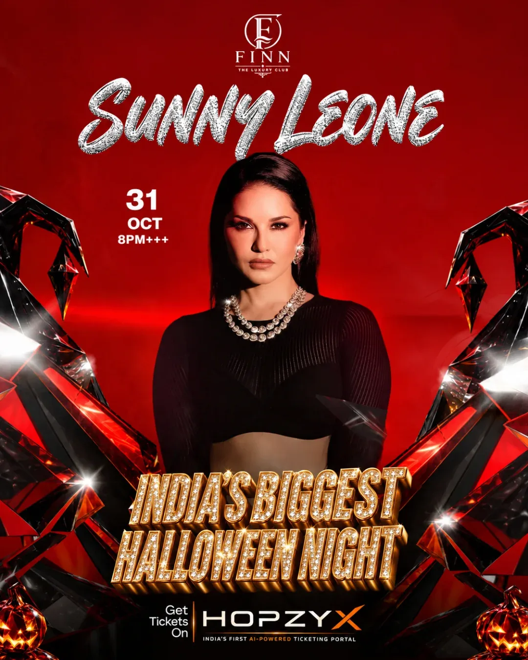 Sunny Leone Live : Halloween Party - Finn Club