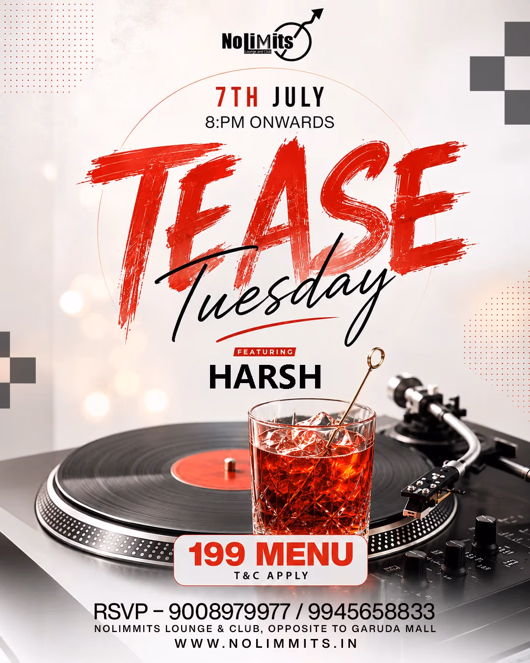 TEASE TUESDAY FT. DJ HARSH