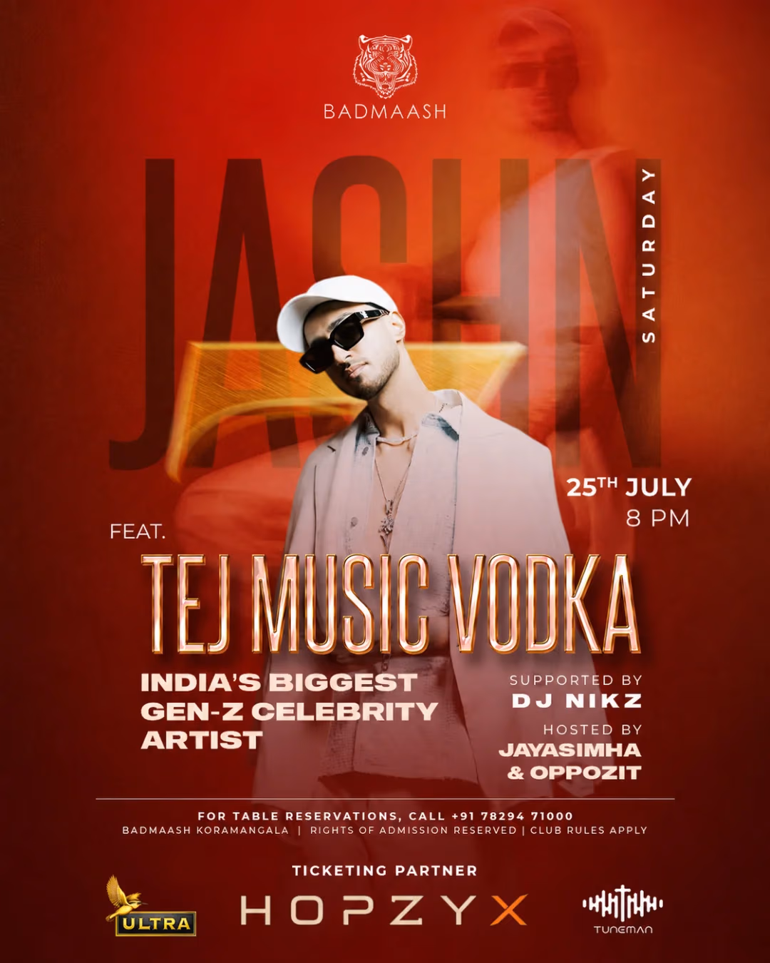 Tej music vodka live at badmaash koramangala