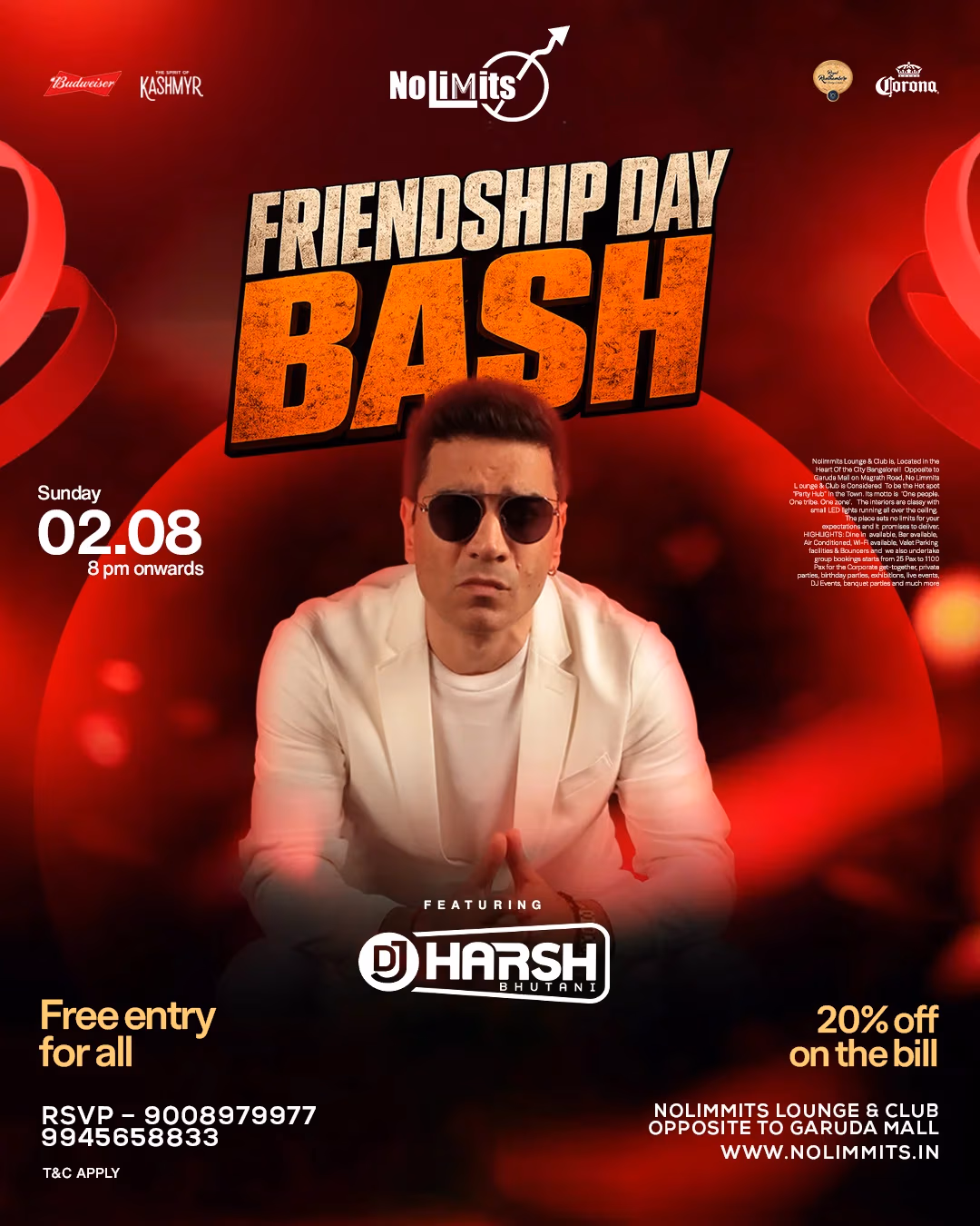 FRIENDSHIP DAY BASH FT. DJ HARSH BHUTANI