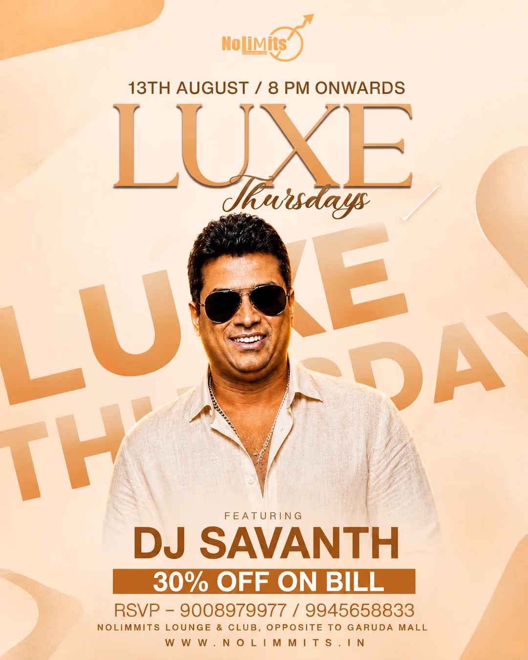 LUXE THURSDAYS FT. DJ SAVANTH