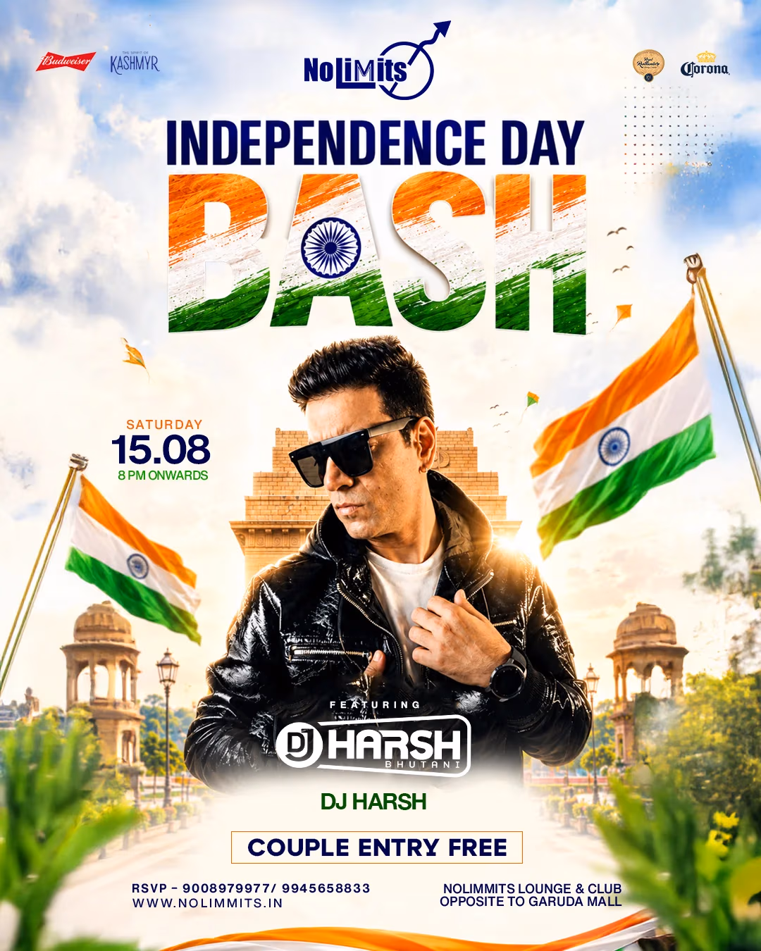 INDEPENDENCE DAY BASH FT. DJ HARSH BHUTANI & DJ HARSH