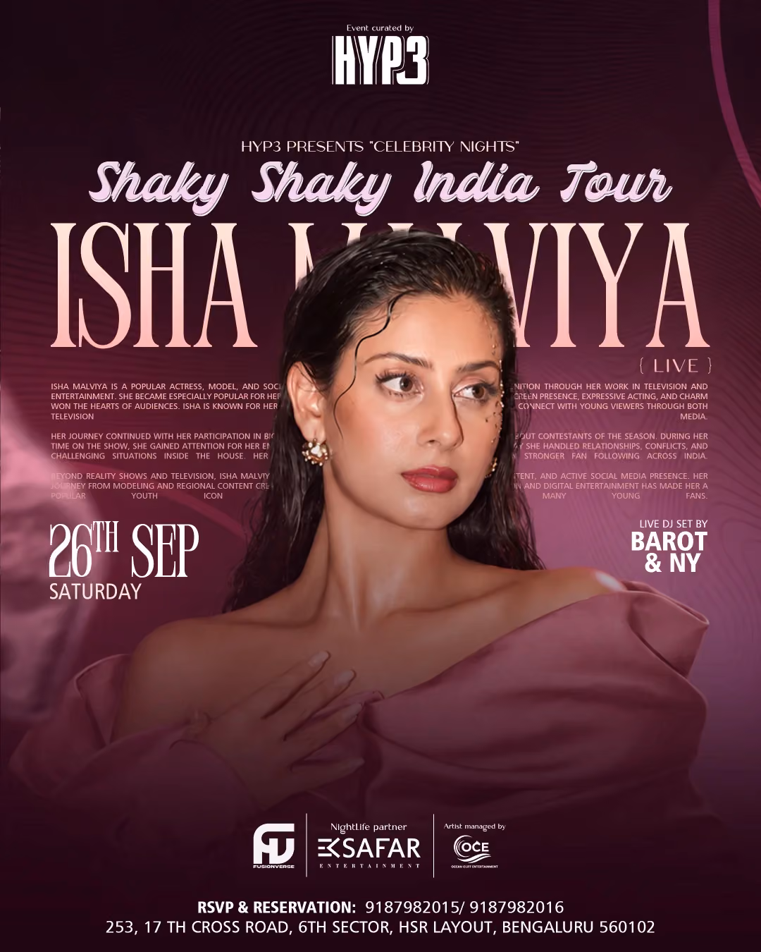 Isha Malviya Live — Shaky Shaky India Tour | Bengaluru