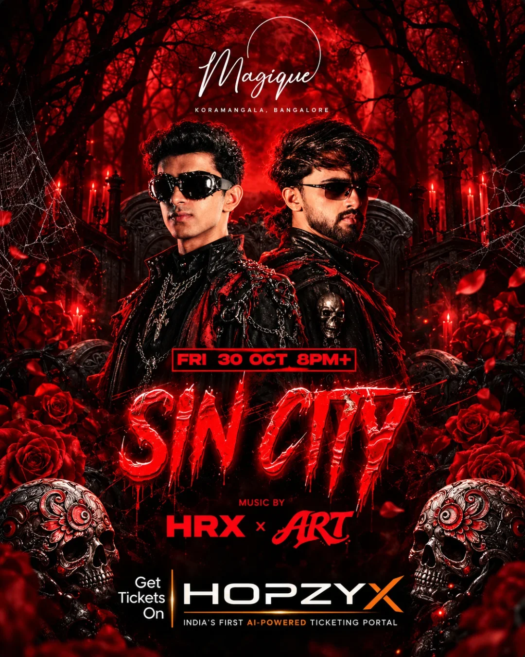 SIN CITY ft. HRX × ART | Halloween Special at Magique