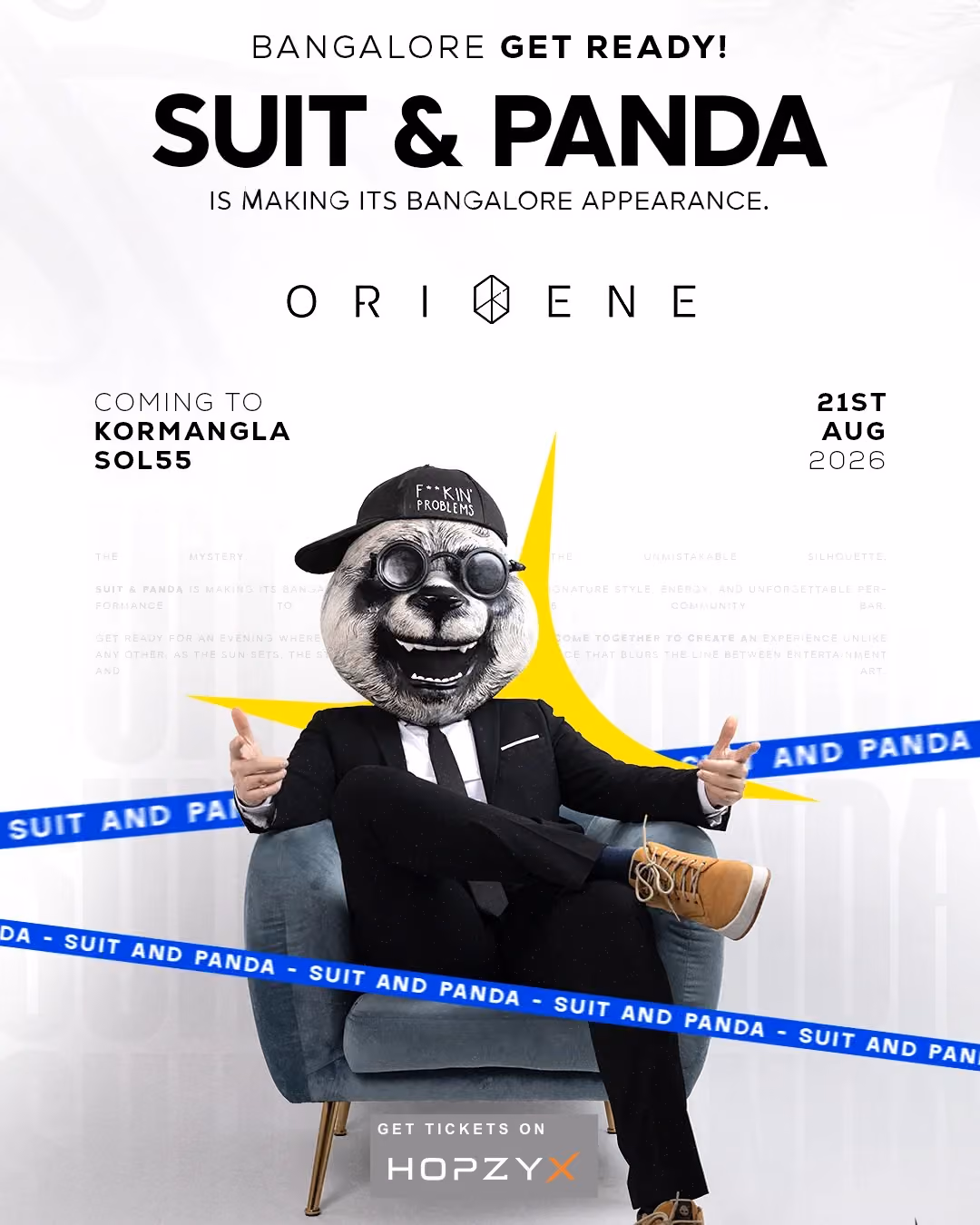 Suit & Panda at SOL55 Bangalore | 21st August 2026